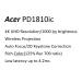 Acer PD1810ic LED DLP, 4K UHD 3840x2160, WiFi, 1000 ANSI, 8000:1, 2x HDMI, USB-C 3.1, repro 1x5W, 2.3Kg