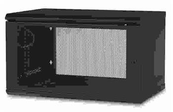 APC NetShelter 6U Wallmount Rack Enclosure Cabinet Single Hinged Switch Depth