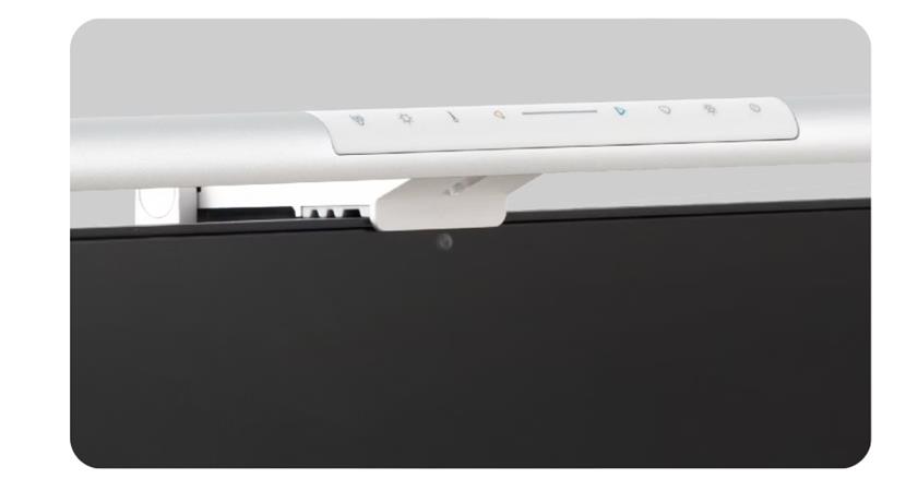 BenQ ScreenBar Pro Black | LED lampa na monitor, 5 funkci, USB-C, zdroj, držak na web kameru,stříbrná