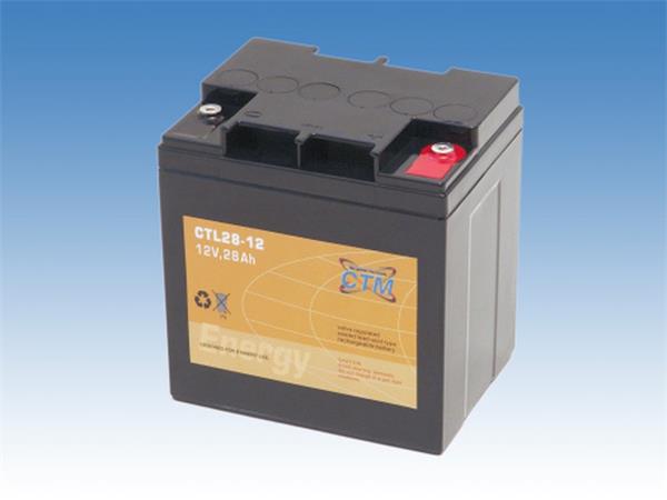 CTL akumulátor (12V 28Ah závit M5; životnost 10-12 let)
