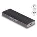 Delock Externí kombinované pouzdro USB Type-C™ pro M.2 NVMe PCIe nebo pro SATA SSD - beznástrojové