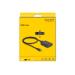 Delock HDMI Switch 2 x vstupní porty HDMI na 1 x výstupní port HDMI, 8K 60 Hz s integrovaným kabelem 50 cm