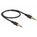 Delock Kabel Stereo Jack 3,5 mm 4 pin samec > samec 0,5 m černý