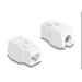 Delock Keystone Modul RJ45 jack Cat.6A UTP 4 ks