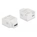 Delock Keystone Modul s nabíjecím portem USB A, 2.1 A, bílá