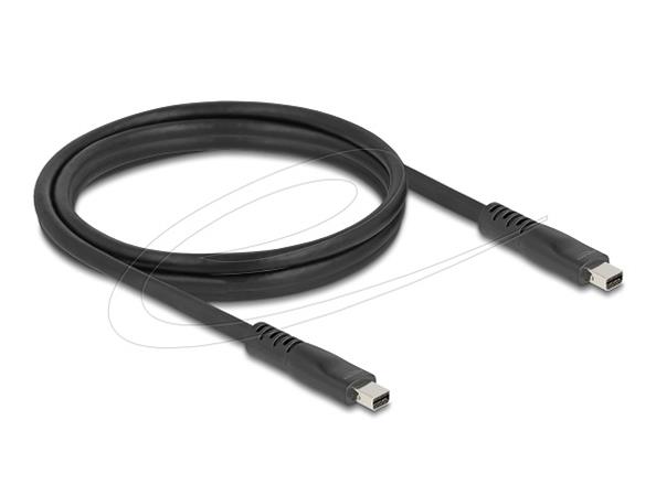 Delock Mini DisplayPort kabel 16K 60 Hz 80 Gbps 1,5 m, černý