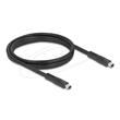 Delock Mini DisplayPort kabel 16K 60 Hz 80 Gbps 1,5 m, černý