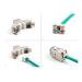Delock Modul Keystone ze zásuvkového konektoru RJ45 na LSA Cat.6A, beznástrojový, fialová, sada 10 kusů
