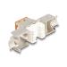 Delock Modul Keystone ze zásuvkového konektoru RJ45 na LSA Cat.6A, beznástrojový, oranžová, sada 10 kusů