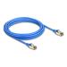 Delock Síťový kabel RJ45, Cat.8.1, F/FTP, tenký, 5 m, modrý