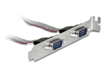 Delock Záslepka do slotu 2x Serial port DB9 (27 cm)