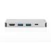 Digitus Cestovní dokovací stanice USB-C Multiport, 6 portů 4K, HDMI, 1x USB-C, 2x čtečka karet USB3.0,2x