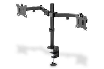 Digitus držák na dva monitory 15-32 ", 2x 8 kg (max.), Černé VESA: 75 x 75, 100 x 100
