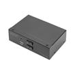 DIGITUS DS-12851 KVM Switch, 2x DP in, DP Out, 2x USB B, 4K @ 60 Hz, černá