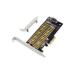 Digitus M.2 NGFF / NVMe SSD PCIexpress Add-On karta podporuje B, M a B + M Key, velikost od 30 ~ 110 mm