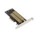 Digitus M.2 NGFF / NVMe SSD PCIexpress Add-On karta podporuje B, M a B + M Key, velikost od 30 ~ 110 mm