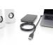 Digitus Připojovací kabel USB 3.1, C 90o úhlový k A M/M, 1,0 m, Gen2, 3A, 10 GB, verze 3.1, CE, bl