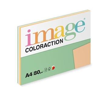 Image Coloraction kancelářský papír A4/80g, Mix pastelový 5x20, mix - 100