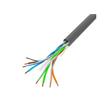 LANBERG LAN KABEL CAT.6 UTP 305M PEVNÝ CU ŠEDÝ CPR + FLUKE PASSED