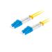 LANBERG optický patch cord SM LC/UPC-LC/UPC duplex 3m LSZH G657A1 průměr 3mm, barva žlutá