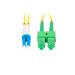 LANBERG optický patch cord SM LC/UPC-SC/APC duplex 0.5m LSZH G657A1 průměr 3mm žlutá