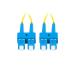 LANBERG optický patch cord SM SC/UPC-SC/UPC duplex 10m LSZH G657A1 průměr 3mm, barva žlutá