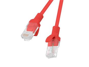 LANBERG Patch kabel CAT.6 UTP 15M červený Fluke Passed
