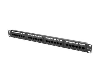 LANBERG PATCH PANEL 24 PORT 1U 19” CAT.5E BLACK