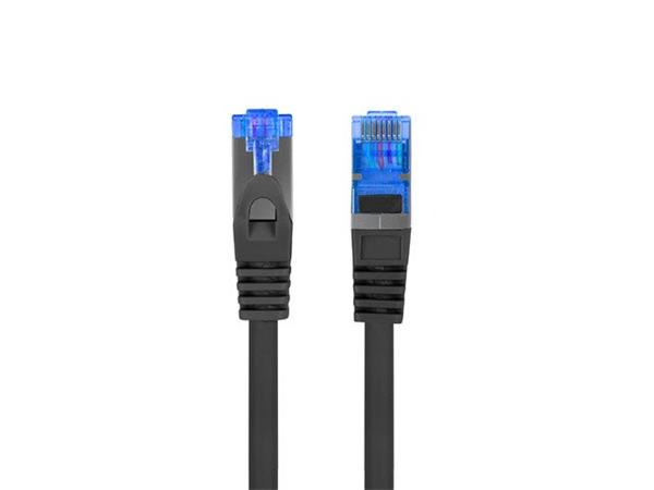 LANBERG PATCHCORD CAT.6A S/FTP LSZH CCA 15M MODRÝ FLUKE PASS