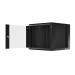 LANBERG RACK CABINET 19" WALL-MOUNTED 9U 570X600 FAST ASSEMBLY (FLAT PACK) BLACK
