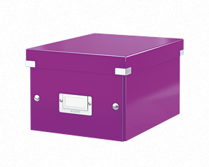 LEITZ Univerzální krabice Click&Store, velikost S (A5), purpurová
