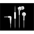 Panasonic RP-TCM115E-W, drátové sluchátka, do uší, 3,5mm jack, kabel 1,2m, bílá