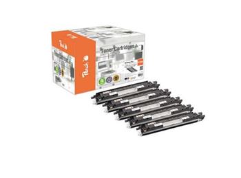 PEACH kompatibilní toner HP CE310A*2, CE311A, CE312A, CE313A, No 126A, CombiPack Plus