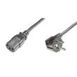 PremiumCord napájecí kabel 240V, délka 3m CEE7 pravoúhlý/IEC C13