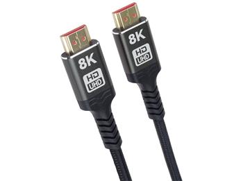 PremiumCord ULTRA HDMI 2.1 High Speed + Ethernet kabel 8K@60Hz,zlacené 1m