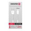 SWISSTEN DATOVÝ KABEL USB/LIGHTNING BÍLÝ 1,2M (SAMOPRODAVAČ)