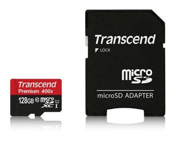 Transcend 128GB microSDXC UHS-I 400x Premium (Clas