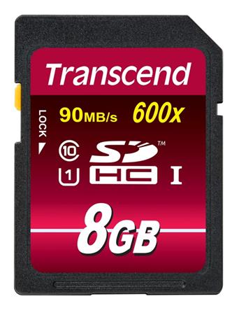 Transcend 8GB SDHC (Class 10) UHS-I 600x (Ultimate