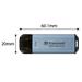 Transcend ESD300P 2TB, External SSD, USB 10Gbps, Type C