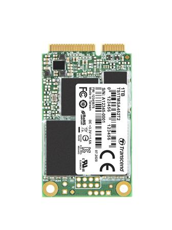 TRANSCEND MSA452T2 1TB Industrial 3K P/E SSD disk mSATA, SATA III 6Gb/s (3D TLC), 560MB/s R, 520MB/s W