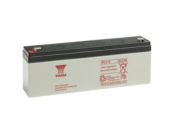 YUASA NP2,3-12 (12V; 2,3Ah; faston F1-4,7mm; životnost 5let)